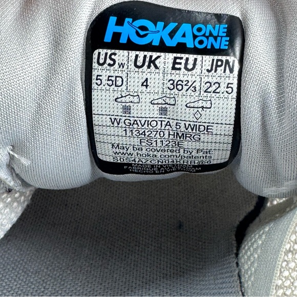 Hoka One One Gaviota 5 Wide Color Harbor Mist/Rose Gold
SZ 5.5 Wide - Picture 8 of 8